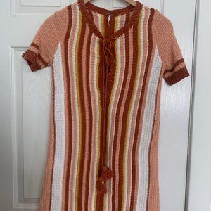 FREE PEOPLE Sunset Lollipop Crochet Mini